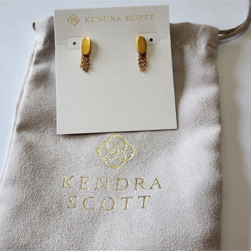 Kendra scott Gold Deanna Stud Tassel Earrings - Picture 2 of 5